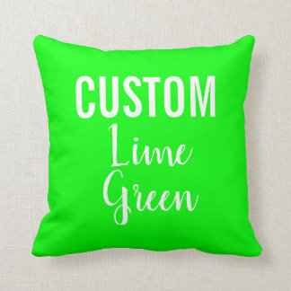 Cojín decorativo VERDE LIME personalizado Personal