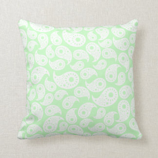 Cojín Decorativo Verde menta Paisley