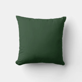 Cojín Decorativo Verde Navidad, Verde Festivo, Verde Sólido,