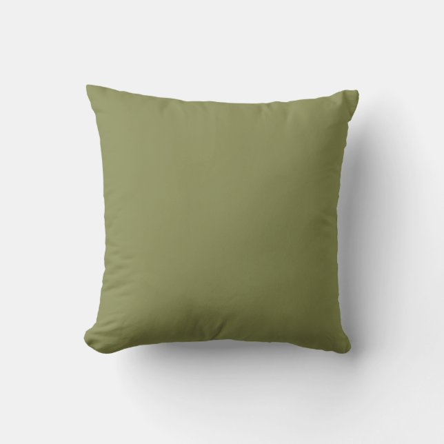 Cojín decorativo verde neutro (Anverso)