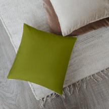 Cojín decorativo verde oliva moderno de mediados d