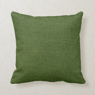 Cojín Decorativo Verde oscuro simple de la arpillera