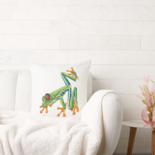 Cojín Decorativo Verde Rana