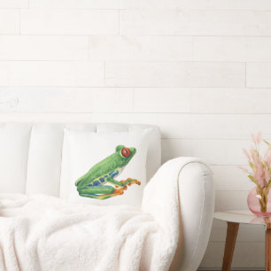 Cojín Decorativo Verde Rana