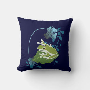 Cojín Decorativo verde rana