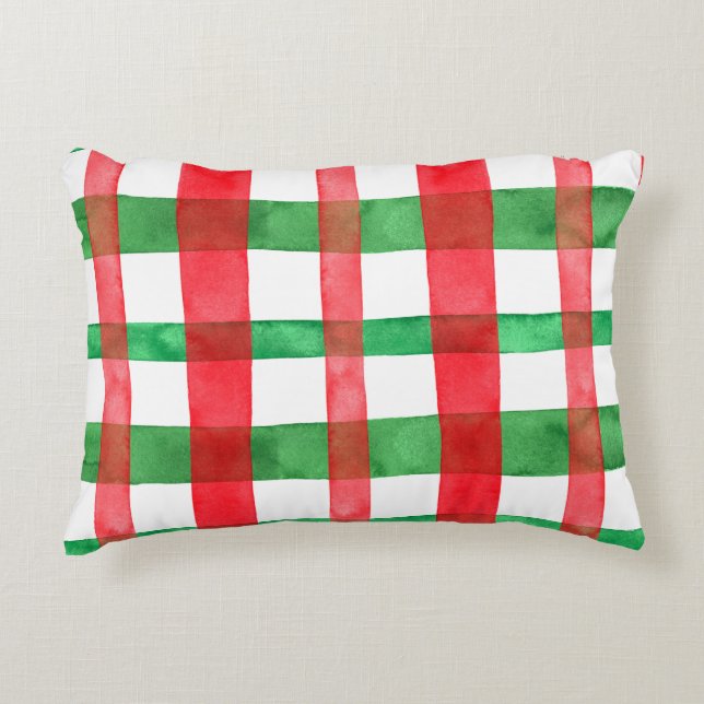 Cojín Decorativo Verde rojo (Anverso)