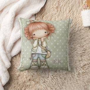 Cojín Decorativo Verde Salvia Mauve Polvoriento Rosa Suave Capricri