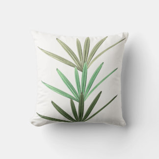 Cojín Decorativo Verde sobre Blanco