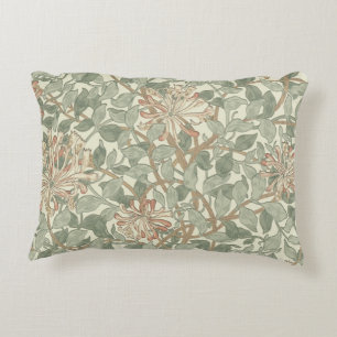 Cojín Decorativo Verde Suave Vintage William Morris Honeysuckle