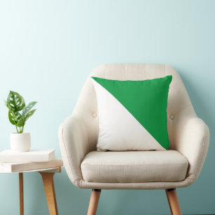 Cojín decorativo verde tone diagonal Kelly
