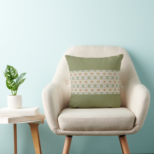 Cojín Decorativo Verde Y Engranaje (Silla)