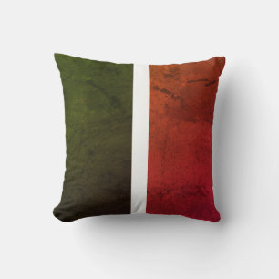 Cojín Decorativo Verde y naranja de color