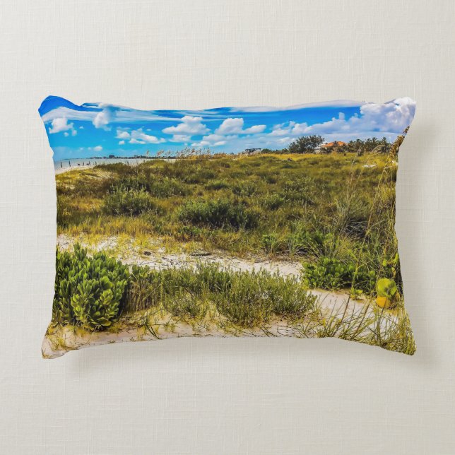 Cojín Decorativo Verdes de playa (Anverso)