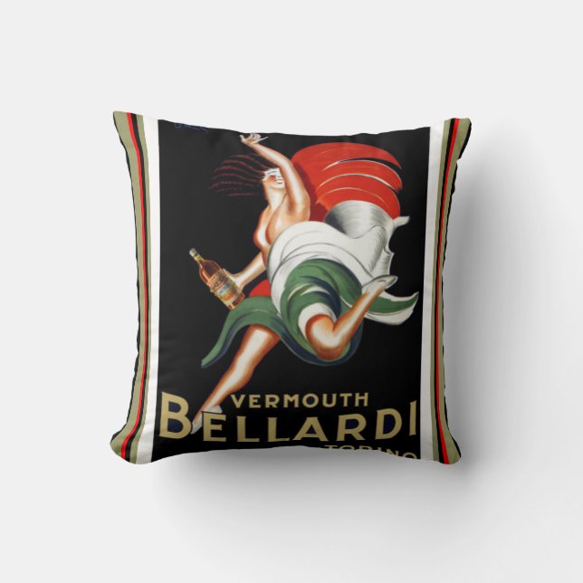 Cojín Decorativo Vermouth Bellardi Art Deco Pillow (Anverso)