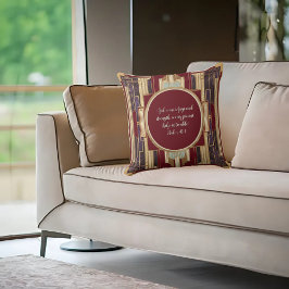 Cojín Decorativo Verso de la biblia del Personalizable Art Deco