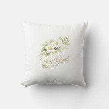 Very Good Floral Throw Pillow Elegant Design