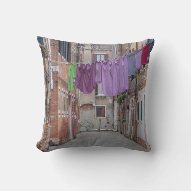 Cojín Decorativo Vestimenta En Venecia Italia (Anverso)