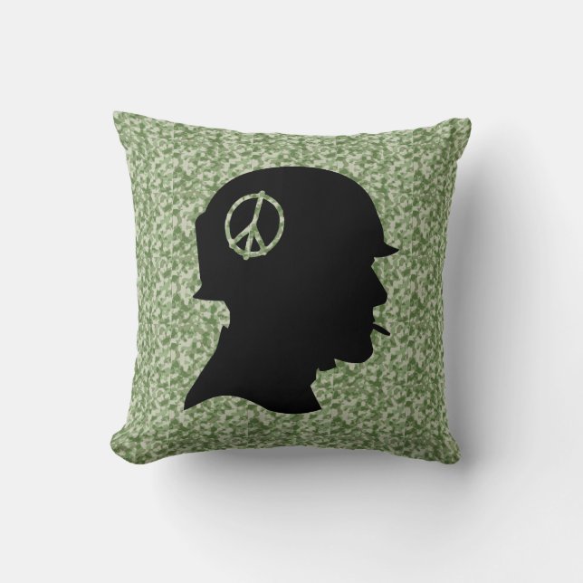 Cojín Decorativo Vet Silhouette Camo (Anverso)
