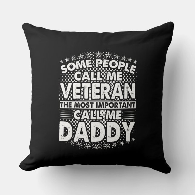 Cojín Decorativo Veteran Daddy (Anverso)