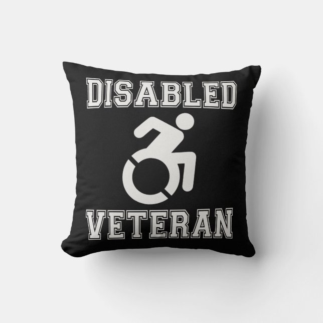 Cojín Decorativo Veterano discapacitado (Anverso)