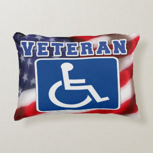 Cojín Decorativo Veteranos discapacitados de los Estados Unidos