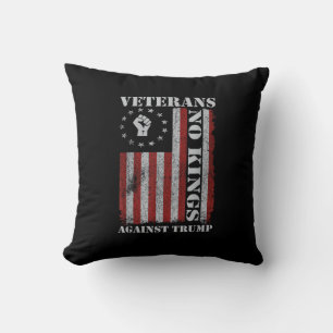 Cojín Decorativo Veteranos Militares Protestan Bandera Patriótica L