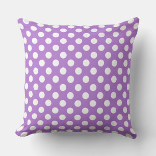 Cojín Decorativo Vey Cute Lavender Polka Dot Pattern