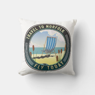 Cojín Decorativo Viaja a Norfolk - Vuela hoy