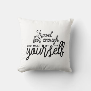 Cojín Decorativo Viaja Lo Suficiente Para Conocerte