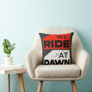 Cojín Decorativo Viajamos en la camiseta del amanecer - Biker de av