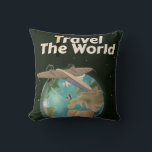 Cojín Decorativo Viaje con el afiche de World Science fiction<br><div class="desc"></div>