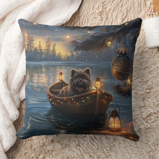 Cojín Decorativo Viaje de los Navidades festivos Affenpinscher (Manta)