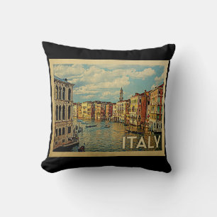 Cojín Decorativo Viaje del vintage de Italia Venecia