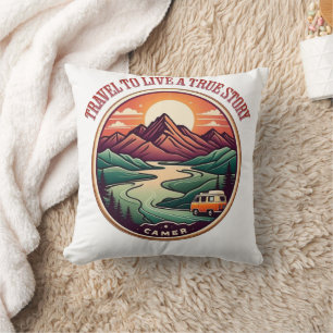 Cojín Decorativo Viaje Real Story Tee — Sin Insignia De Travesías F