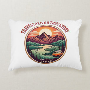 Cojín Decorativo Viaje Real Story Tee — Sin Insignia De Travesías F