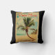 Cojín Decorativo Viaje Vintage de Punta Gorda Florida Palm Tree Bea (Back)