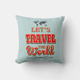 Cojín Decorativo Viajemos por el mundo