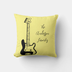 Cojín Decorativo Viajes de guitarra de rock de Guay