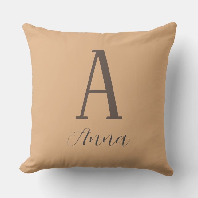 Cojín Decorativo Vibaje de otoño monograma (Anverso)