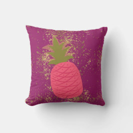 Cojín Decorativo Vibe de temporada de vacaciones de oro