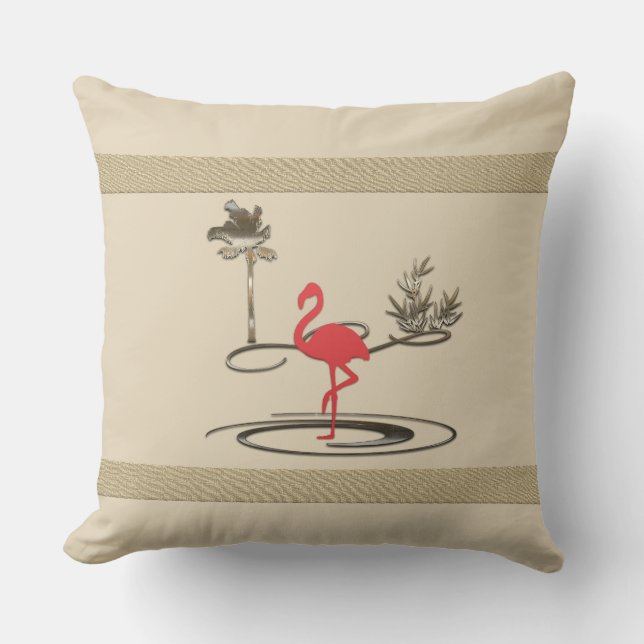 Cojín Decorativo Vibe de vacaciones de oro (Anverso)