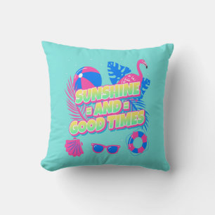 Cojín Decorativo Vibes de diversión de verano tropical