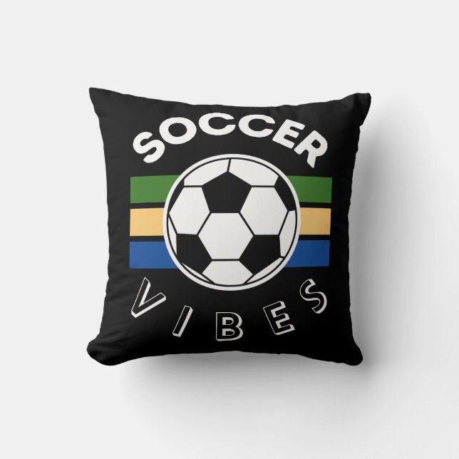 Cojín Decorativo Vibes de fútbol (Anverso)