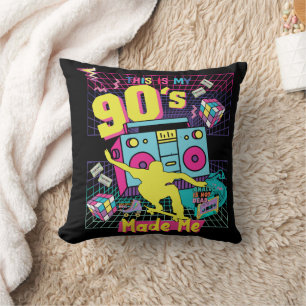 Cojín Decorativo Vibes de hip hop retro de los 90 me hicieron
