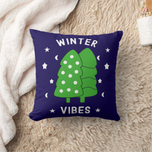 Cojín decorativo Vibes de Invierno de dos árboles