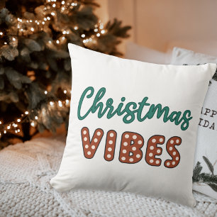 Cojín Decorativo Vibes de Navidades retro