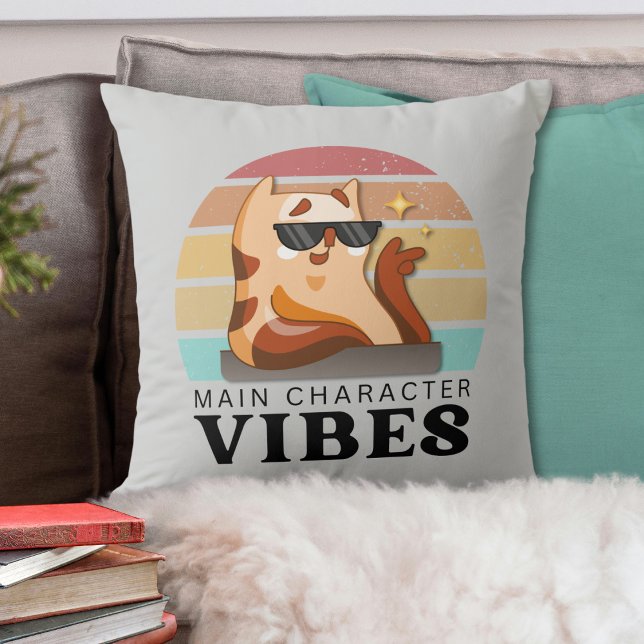 Cojín Decorativo Vibes de personajes principales de Cute Book Lover (Subido por el creador)