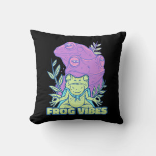 Cojín Decorativo Vibes de rana de yoga