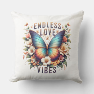 Cojín Decorativo Vibraciones de Amor Infinito Arte de Mariposa-9628