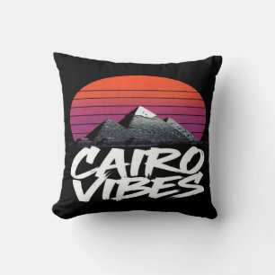 Cojín Decorativo Vibraciones de El Cairo Antiguo Estilo Callejero